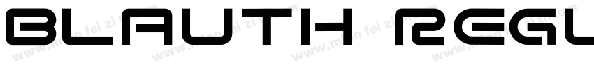Blauth Regular字体转换
